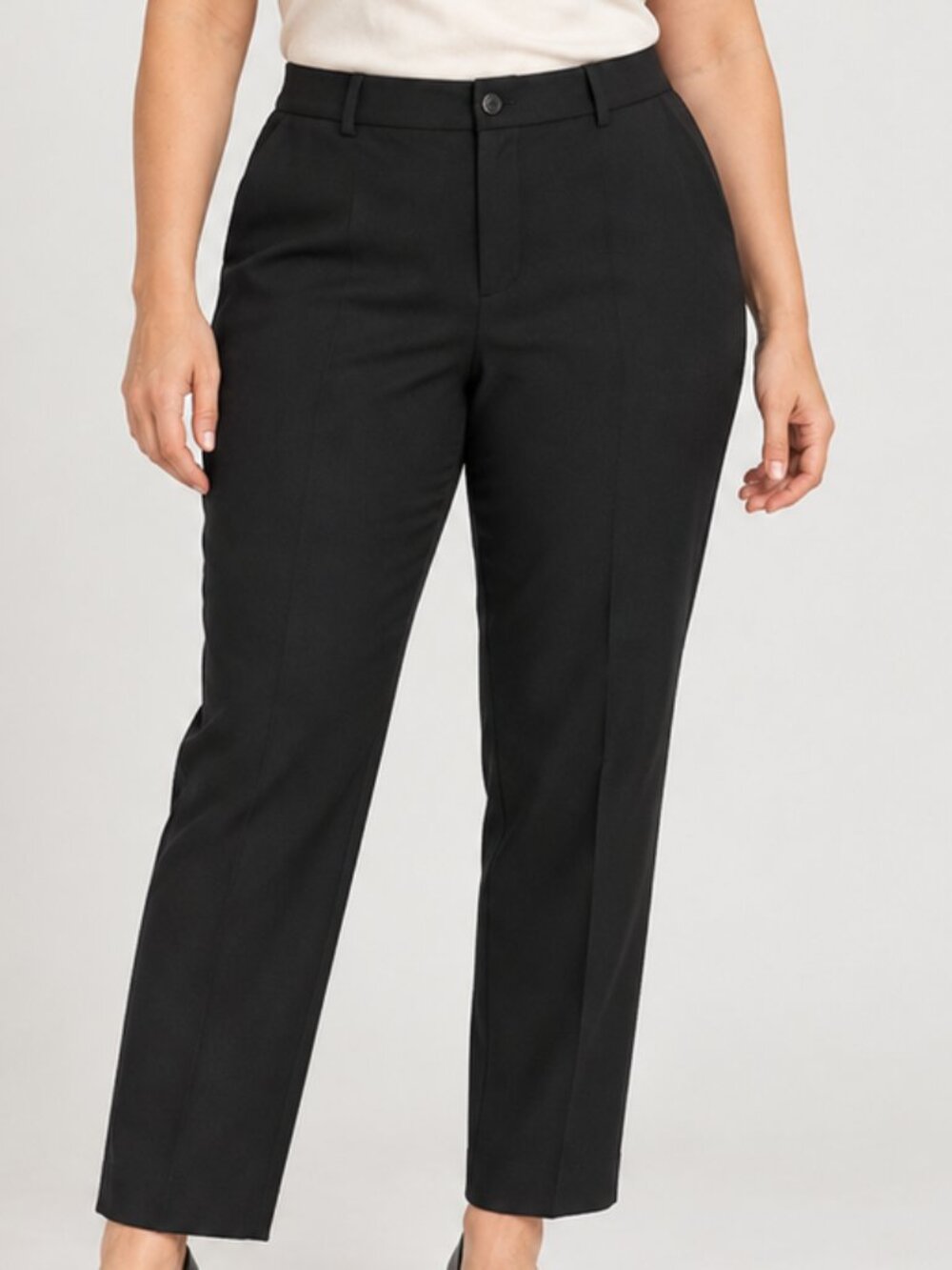 Appleseed's Petites Black Wool Blend Dress Pants Women's 12P